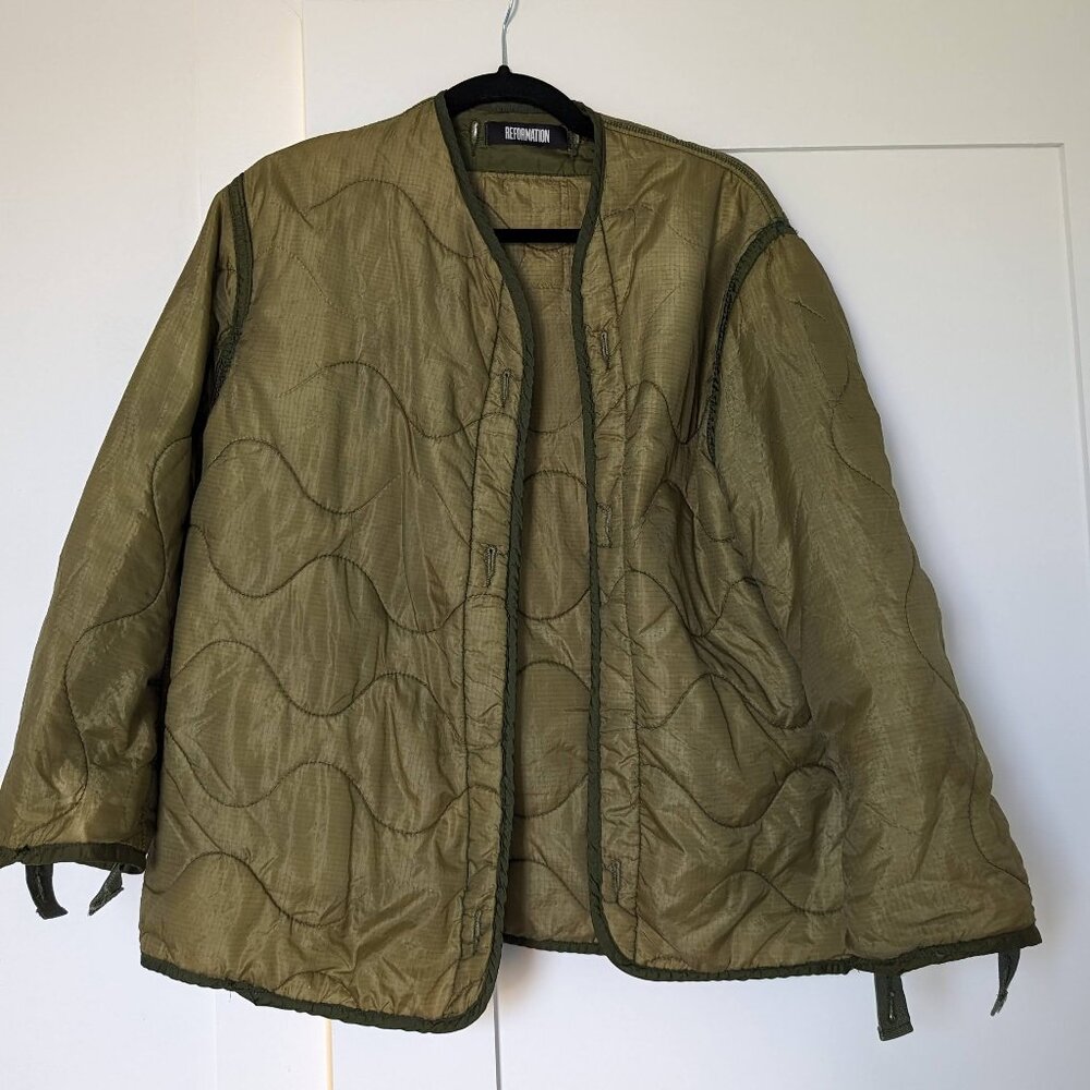 Reformation quilted jacket